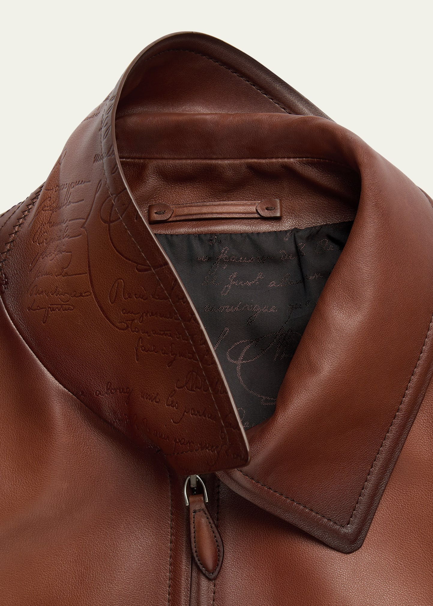 Men's Un Jour Patina Leather Blouson - 4