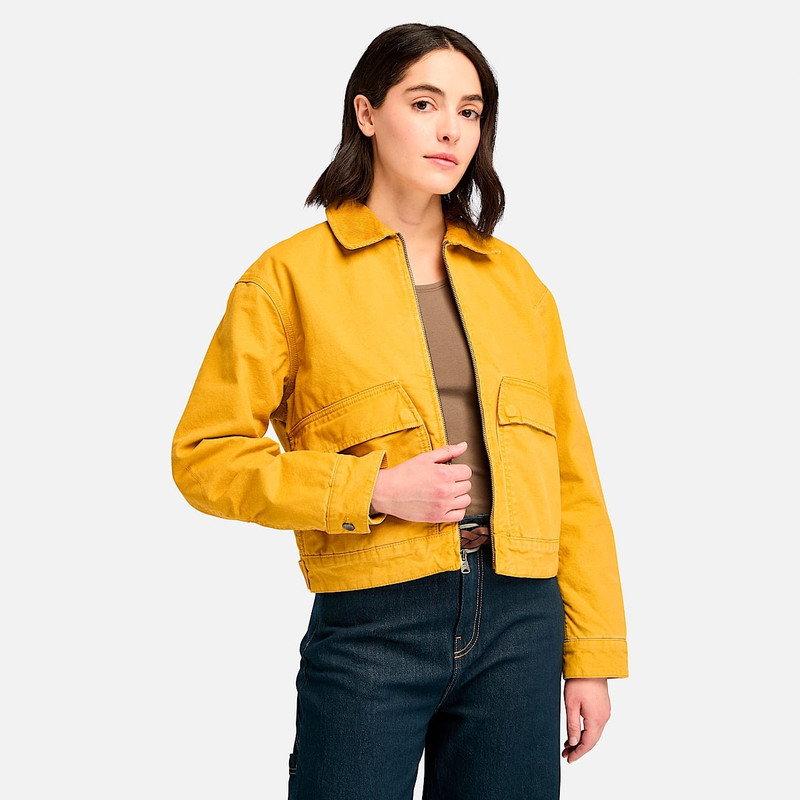 Timberland Women's Strafford Quilted Washed Canvas Jacket outlook