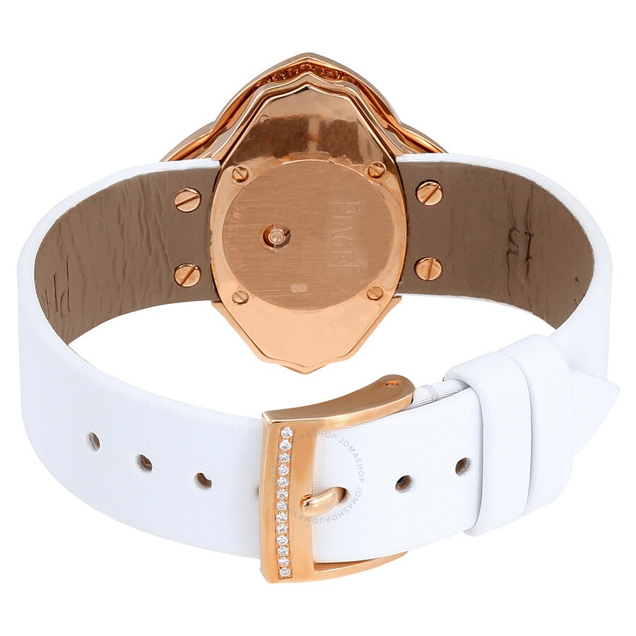 Piaget Limelight Blooming White Dial White Satin Strap Ladies Watch G0A39183 - 3