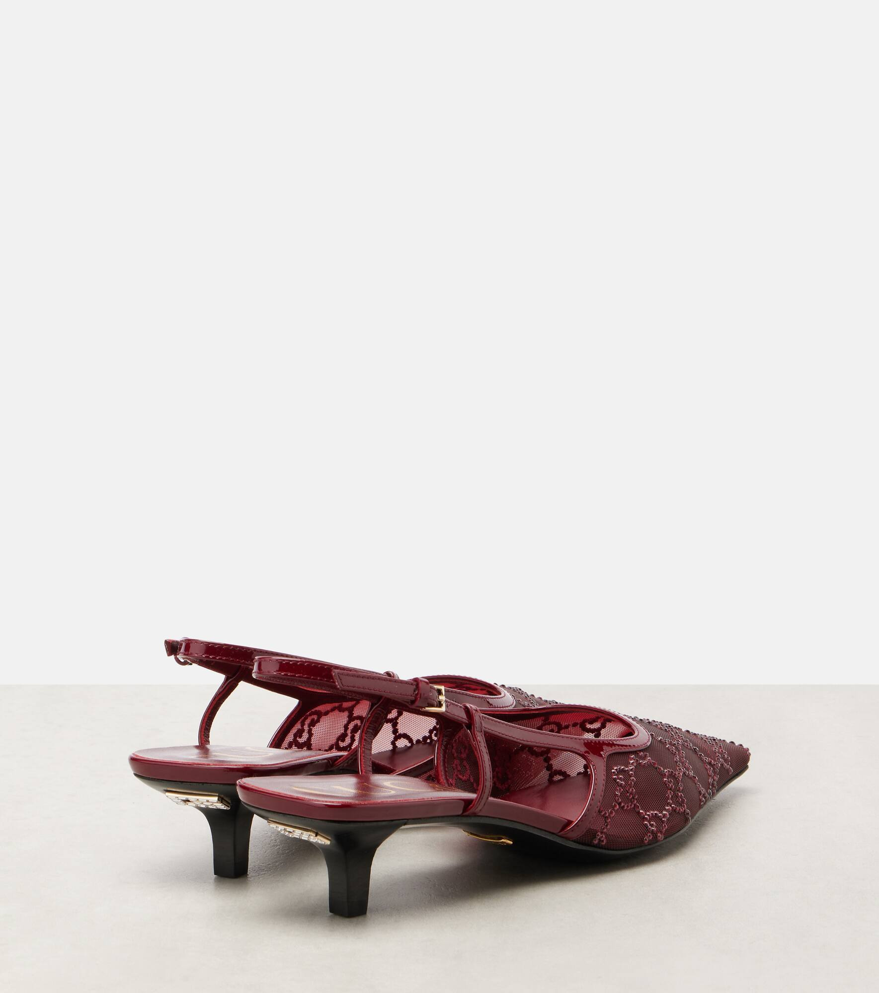 GG Demi mesh slingback pumps - 2