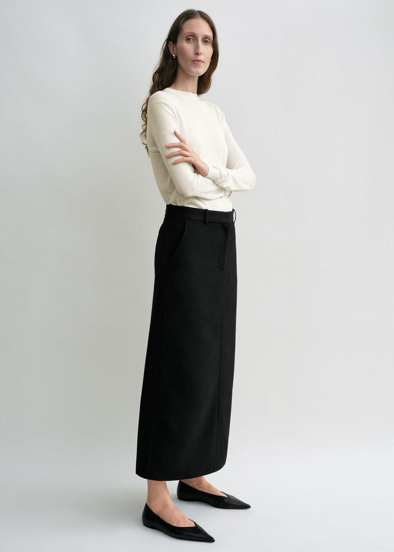 Totême Fine crew knit ecru outlook