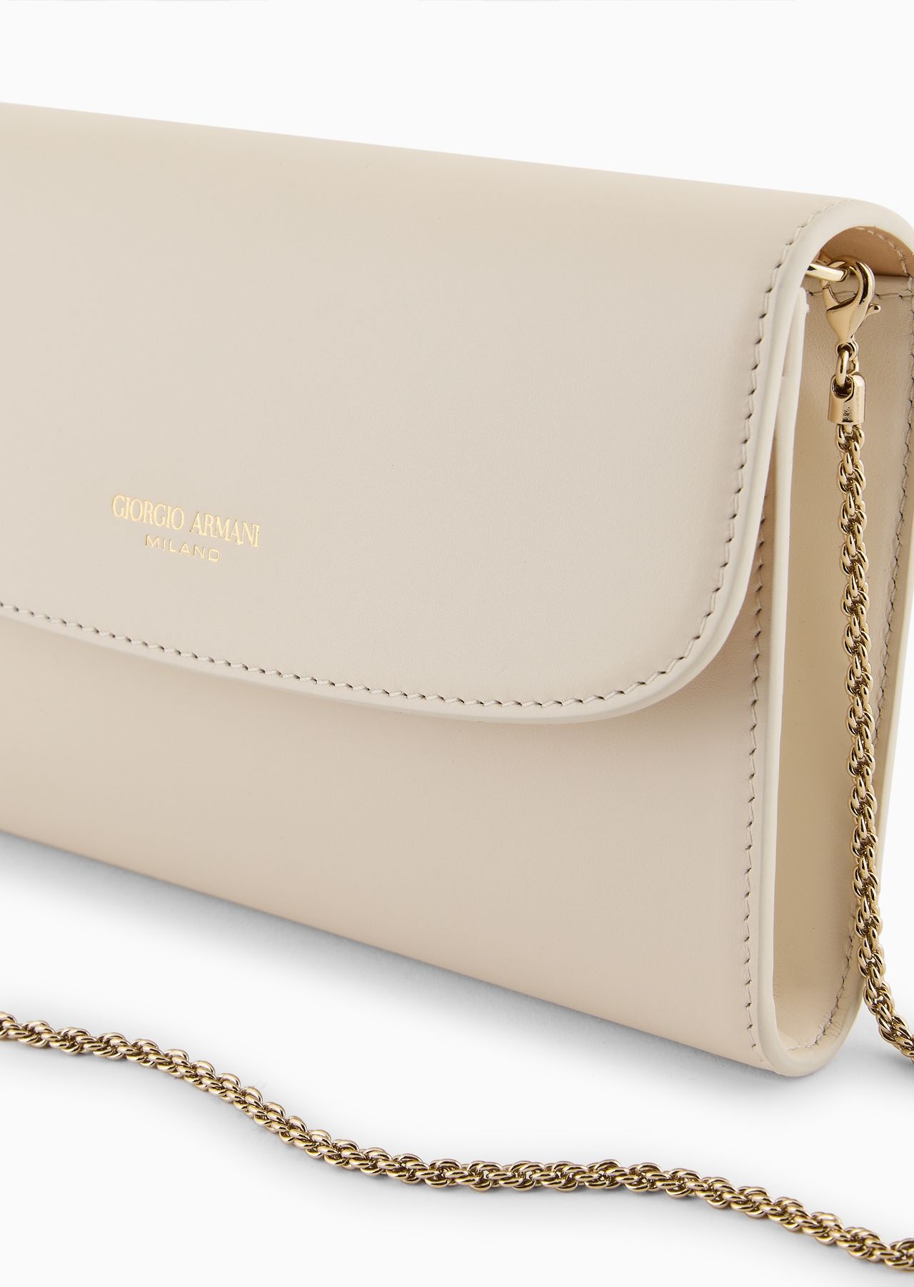 Glossy leather la Prima clutch bag - 9