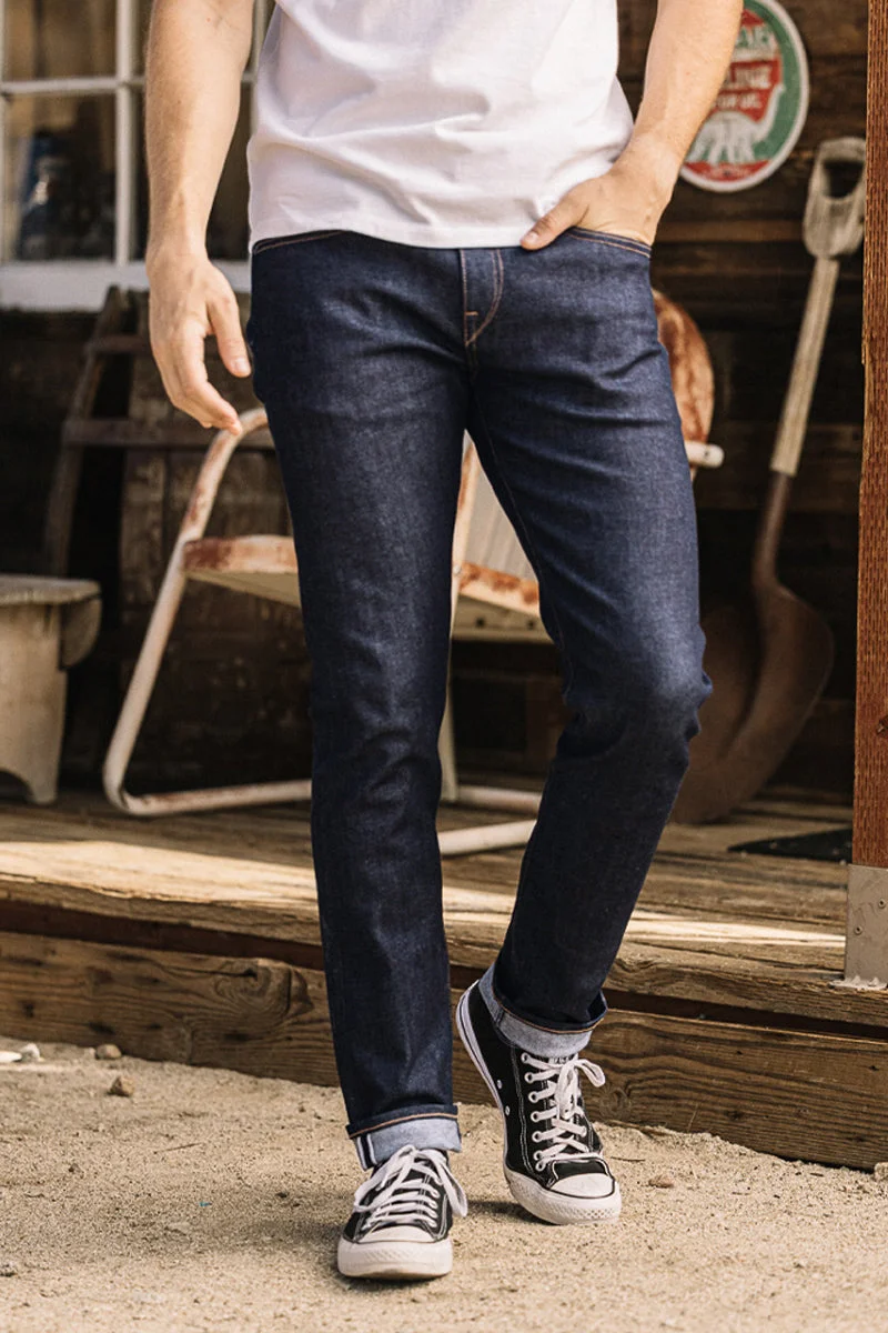 The Scissors Slim tapered- Indigo Raw 10.5oz Selvedge - 1