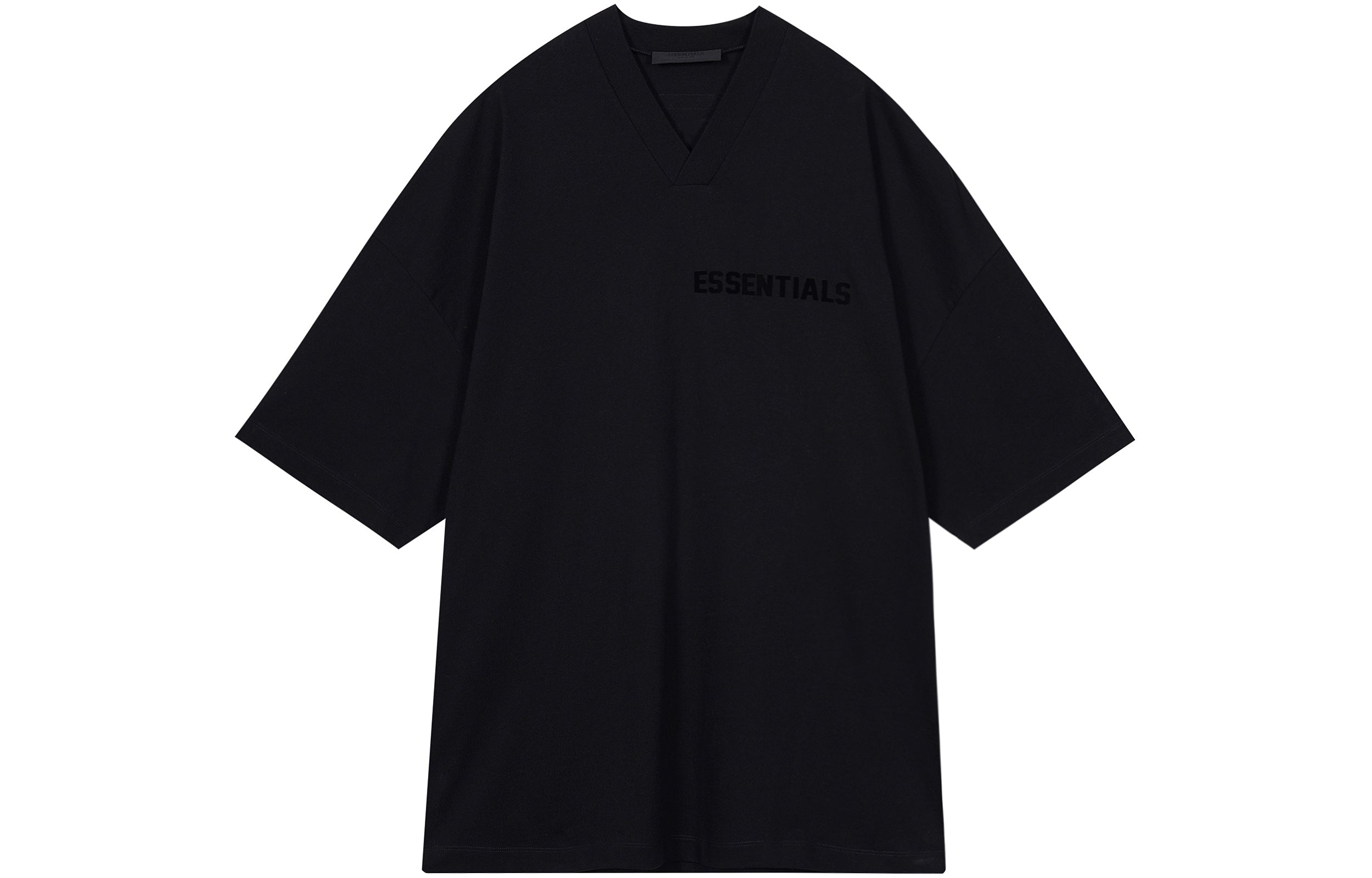 ESSENTIALS Fear of God Essentials SS23 V-Neck Tee 'Jet Black