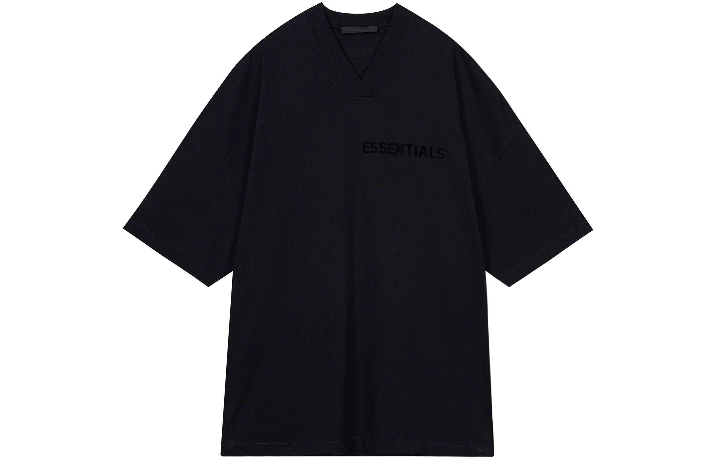 Fear of God Essentials SS23 V-Neck Tee 'Jet Black' 125SP234116F - 2