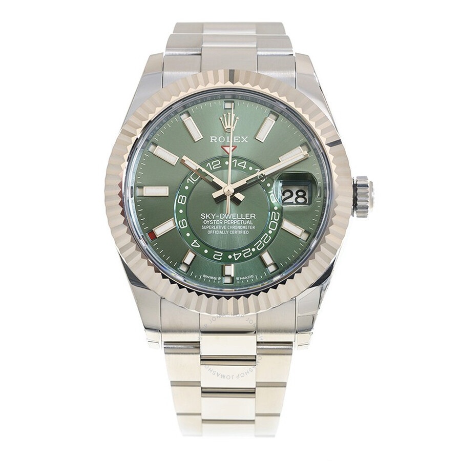 Rolex Sky-Dweller GMT Automatic Chronometer Green Dial Men's Watch 336934-0001 - 2