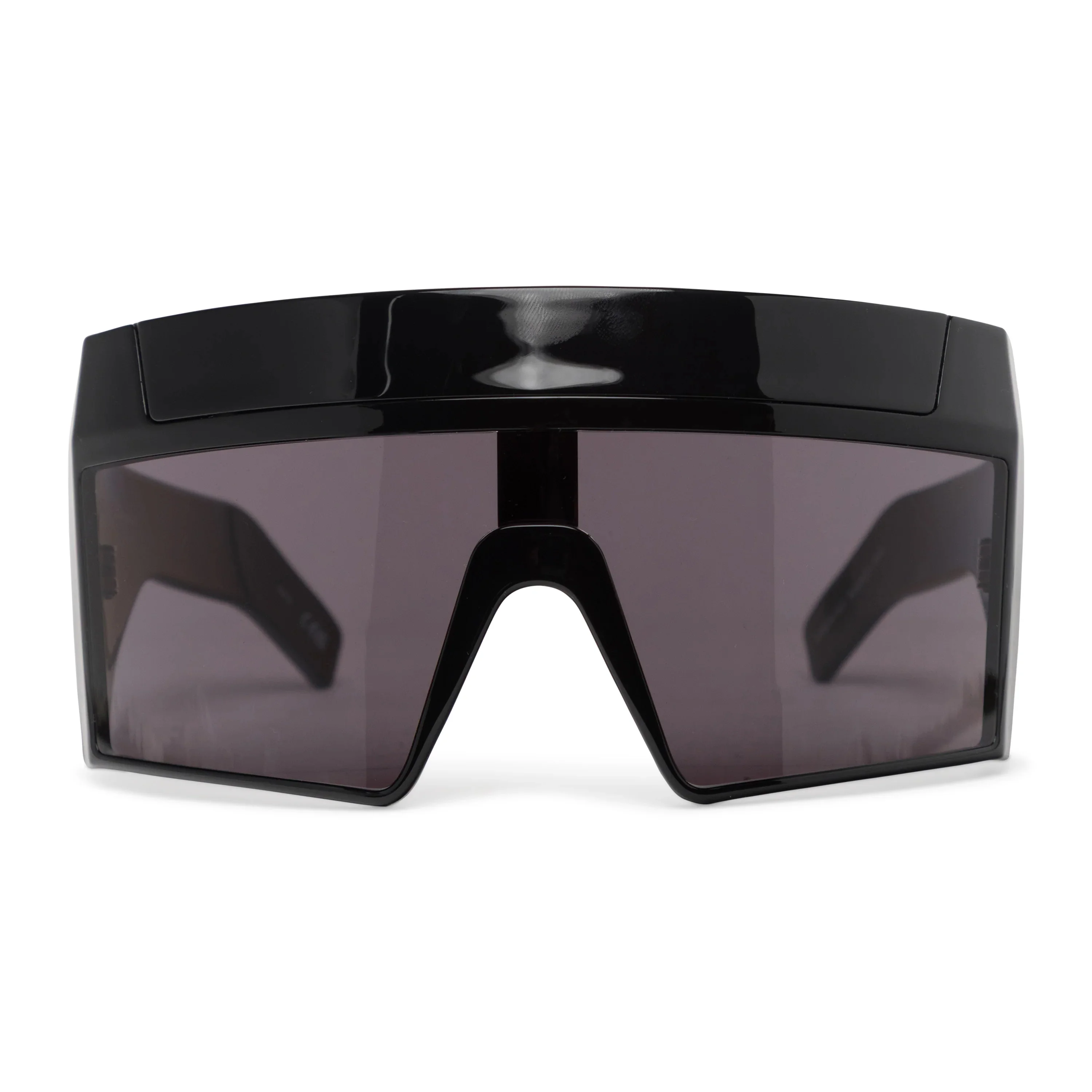 Rick Owens DRKSHDW Black Rev Shiny Sunglasses - 1