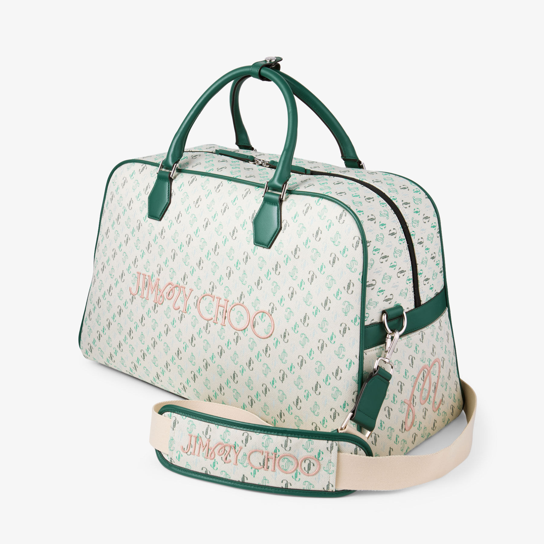 Jimmy Choo / Malbon 2.0 Duffle Bag
Monogram Embroidered Canvas Duffel Bag - 2