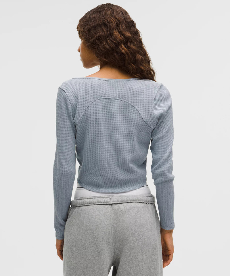 Cotton-Blend Henley Long-Sleeve Shirt 3