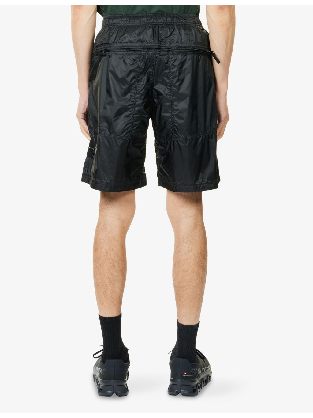 Ripstop Light Logo-Patch Shell Shorts - 4
