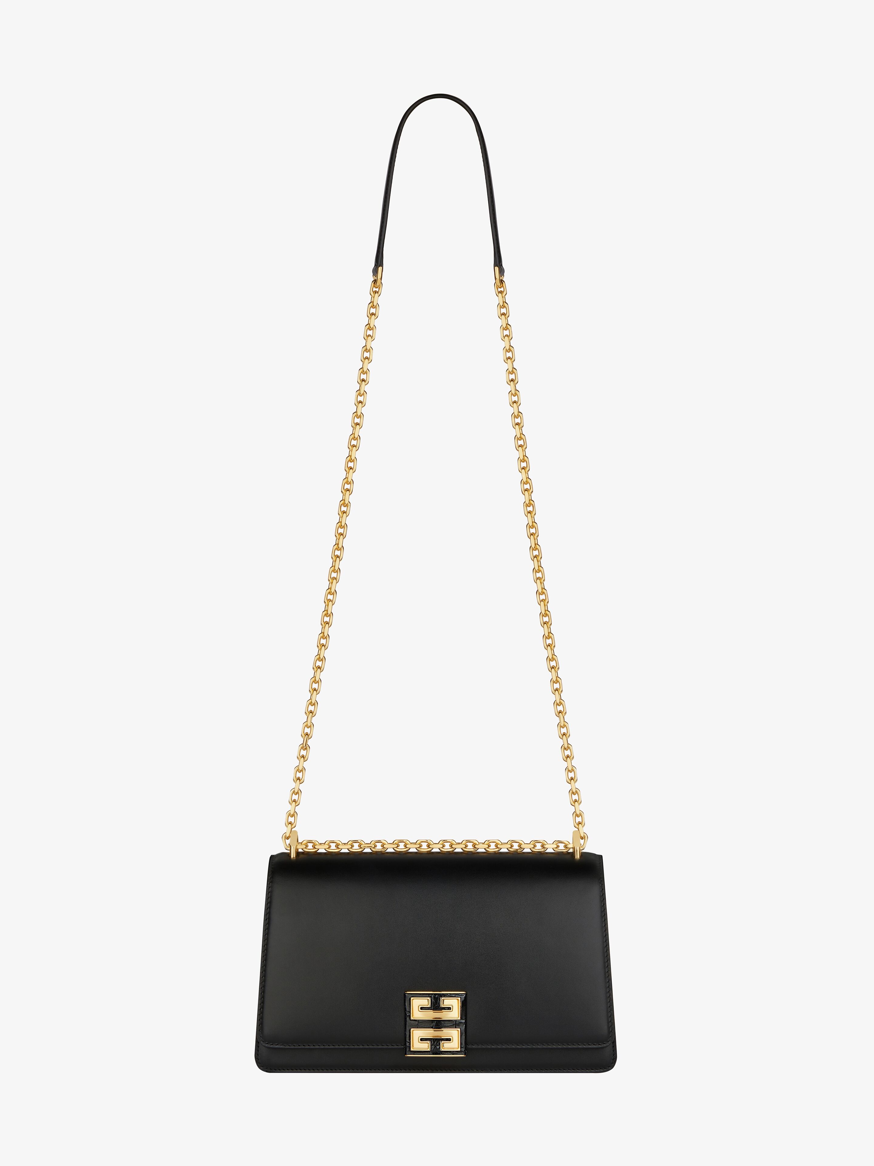 MEDIUM 4G BAG IN LEATHER WITH CHAIN - 3