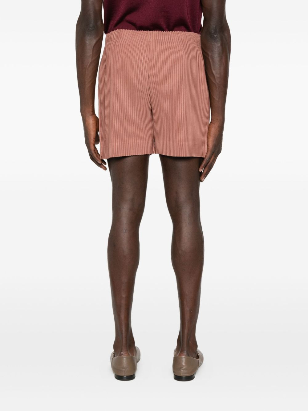 plisse bermuda shorts - 4