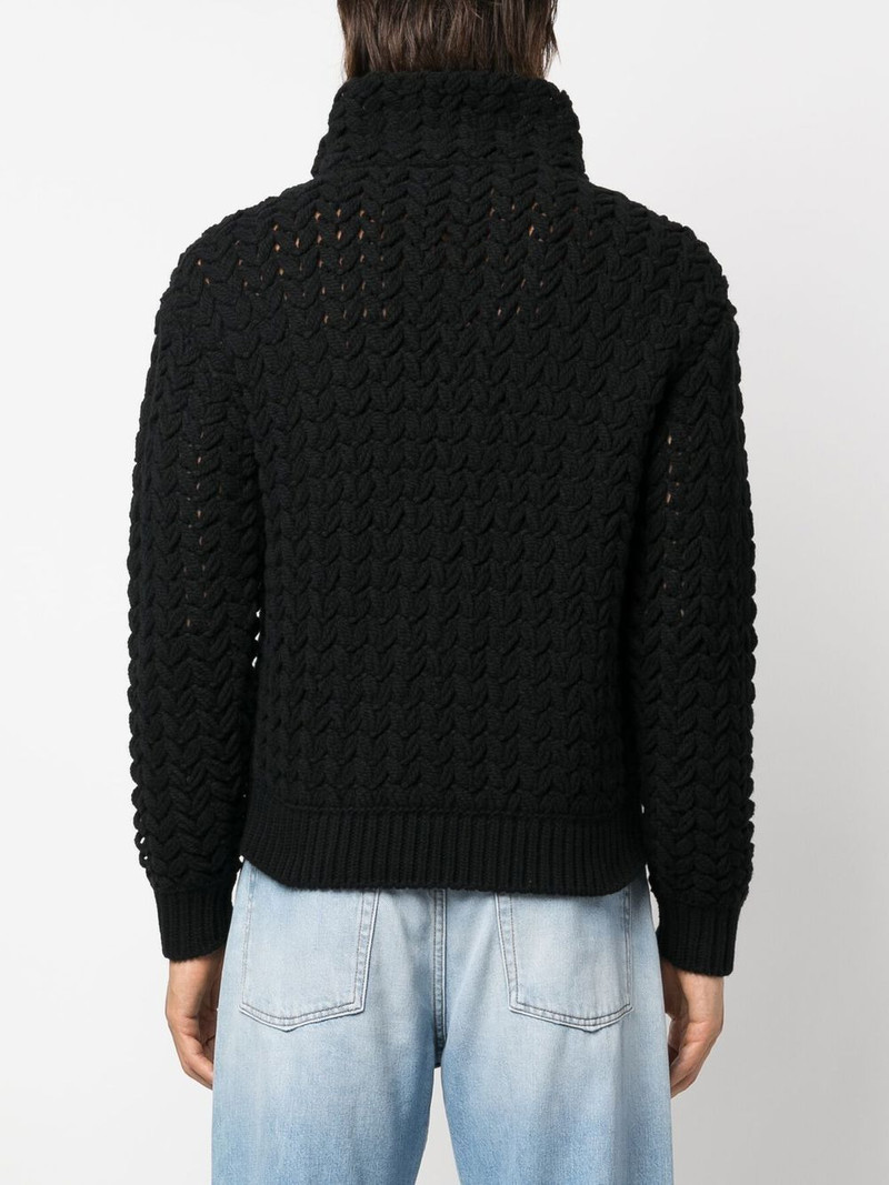 chunky roll-neck jumper 4