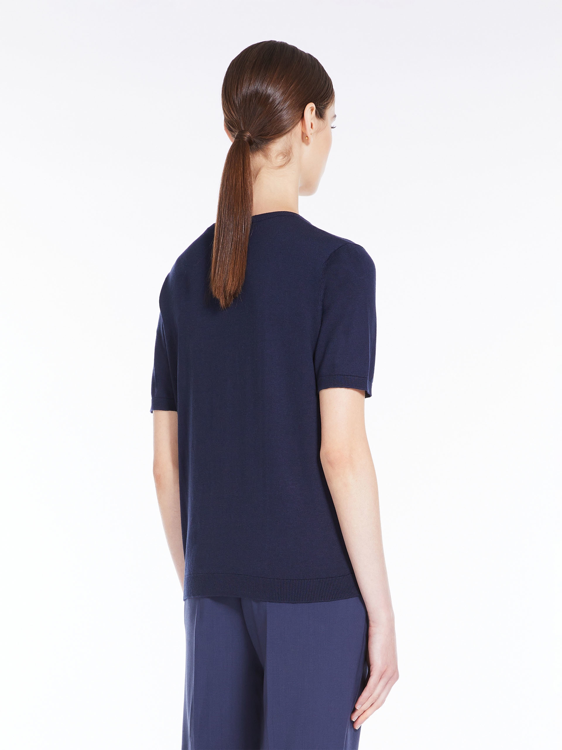 AGRO Silk blend knit T-shirt - 4