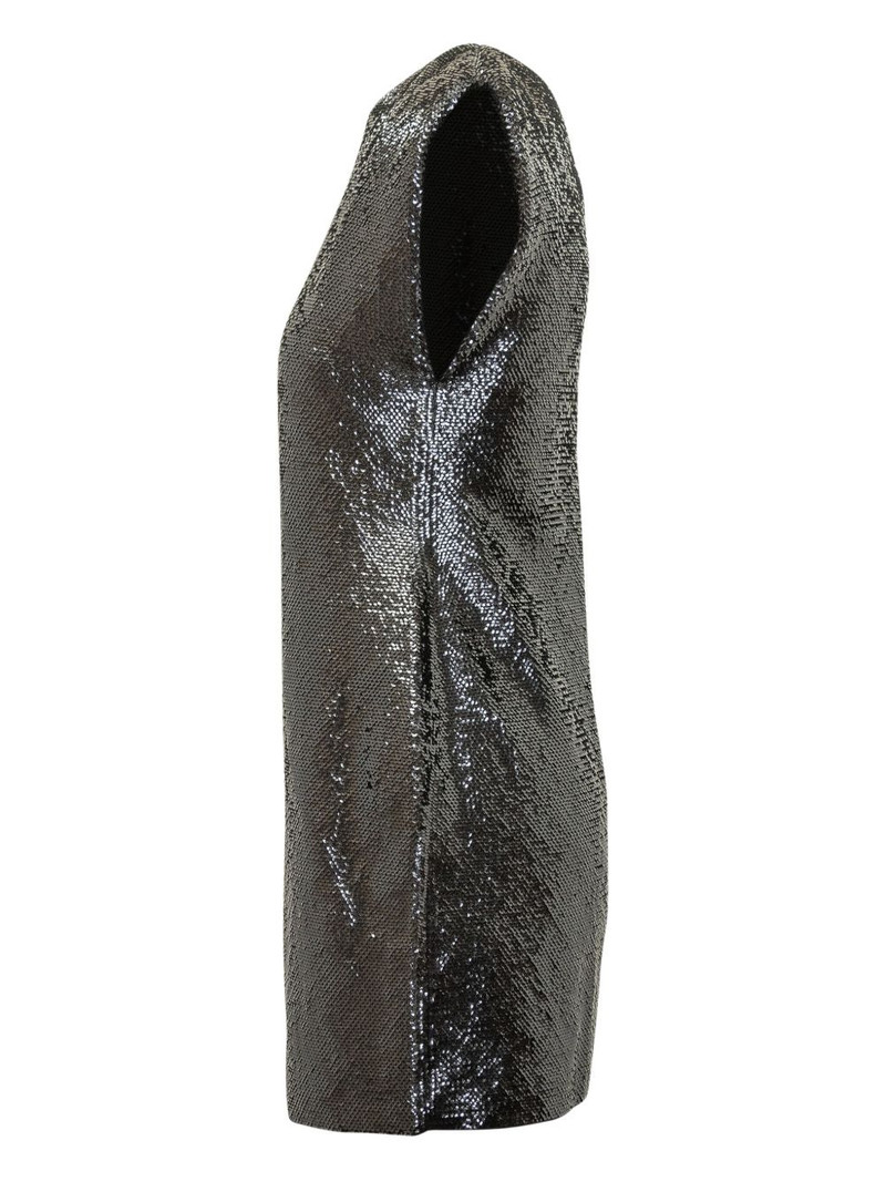 sequin extended-shoulder mini dress 3