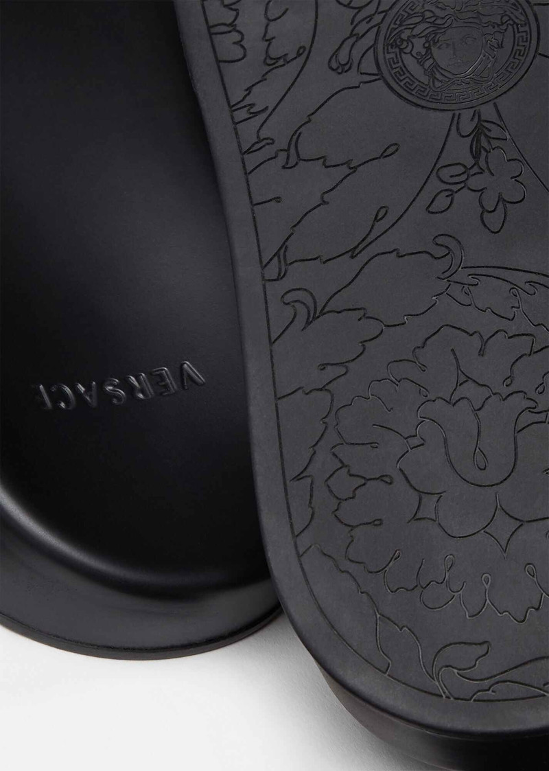 VERSACE Medusa Chain Leather Slides outlook