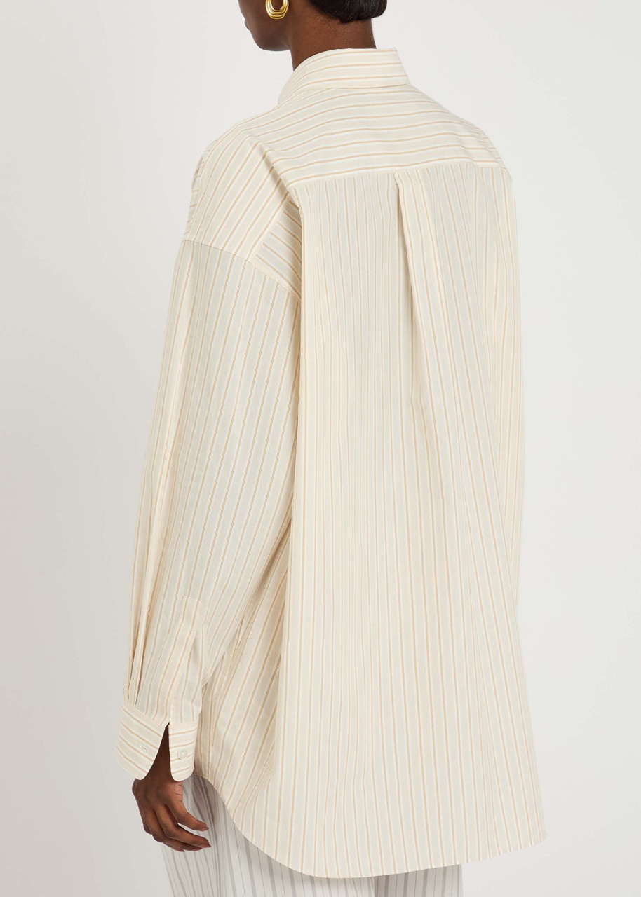 The Row Caster Striped Cotton-poplin Shirt - 3