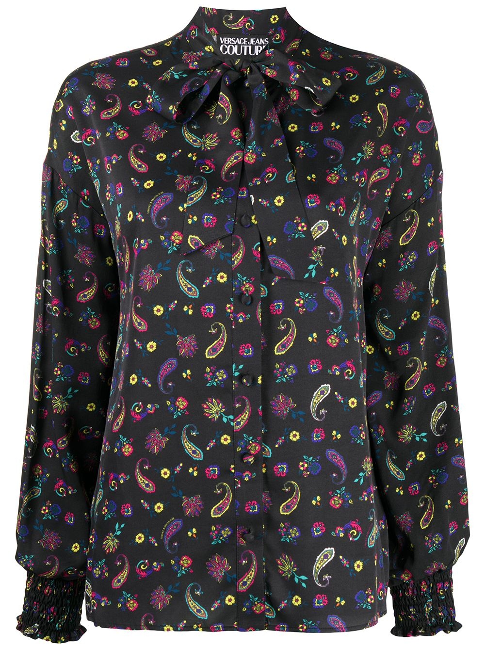 paisley print shirt - 1