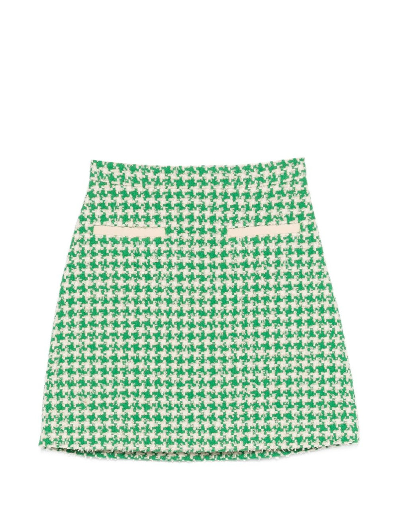 houndstooth mini skirt 1