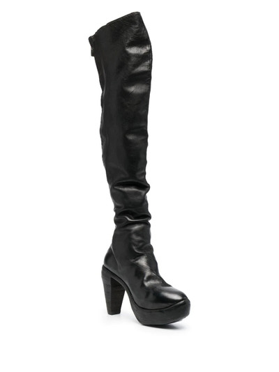 Guidi over-the-knee leather boots outlook