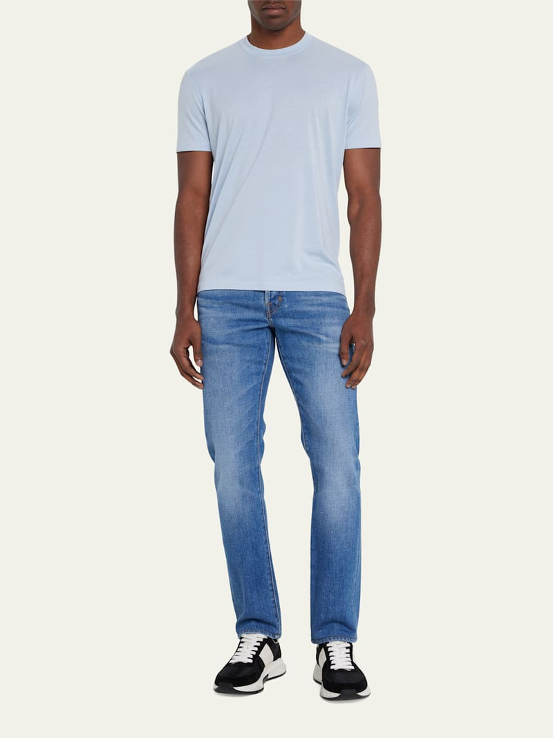 TOM FORD Men's Lyocell-Cotton Crewneck T-Shirt outlook