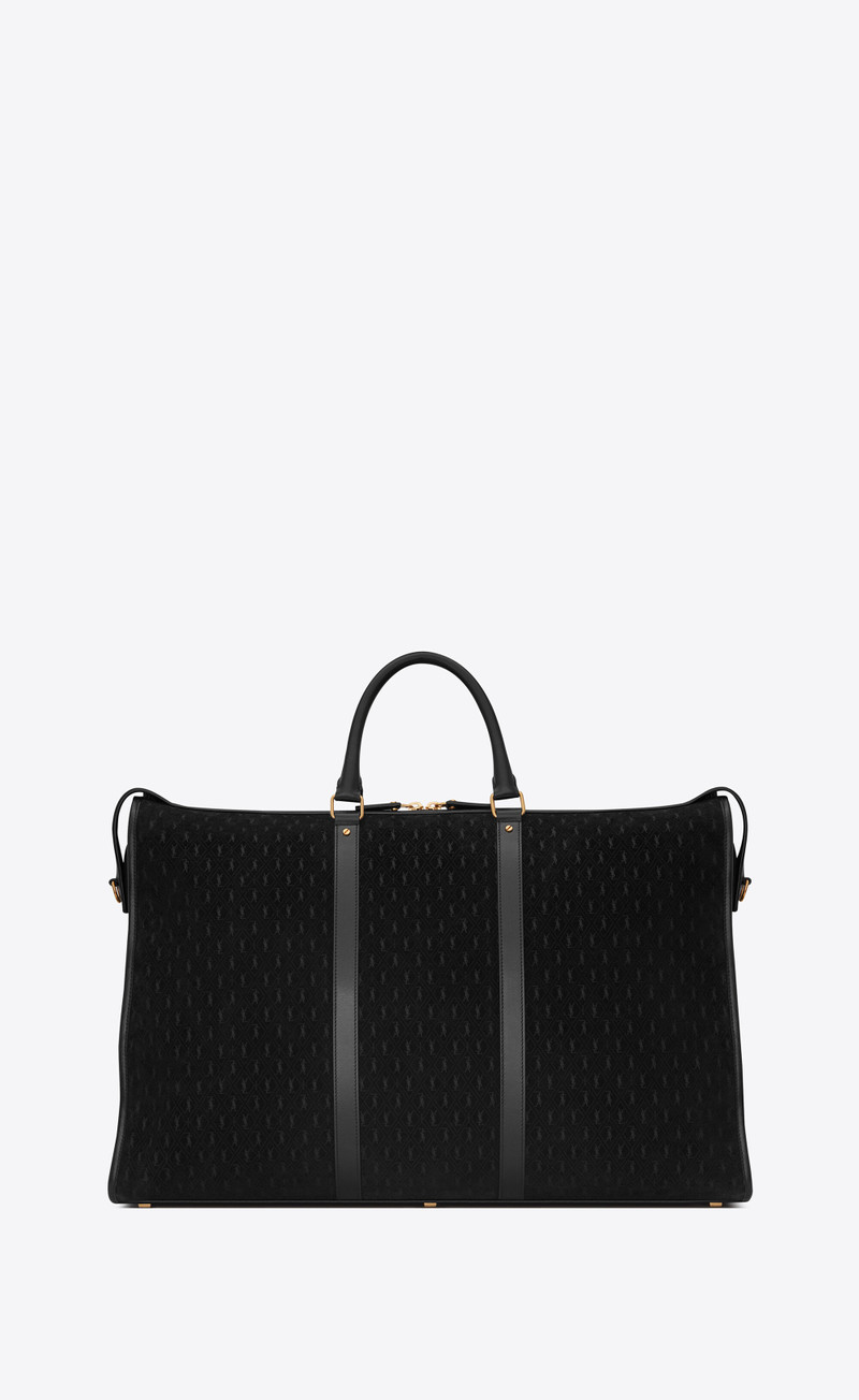 SAINT LAURENT monogram 48-hour duffle bag in suede outlook