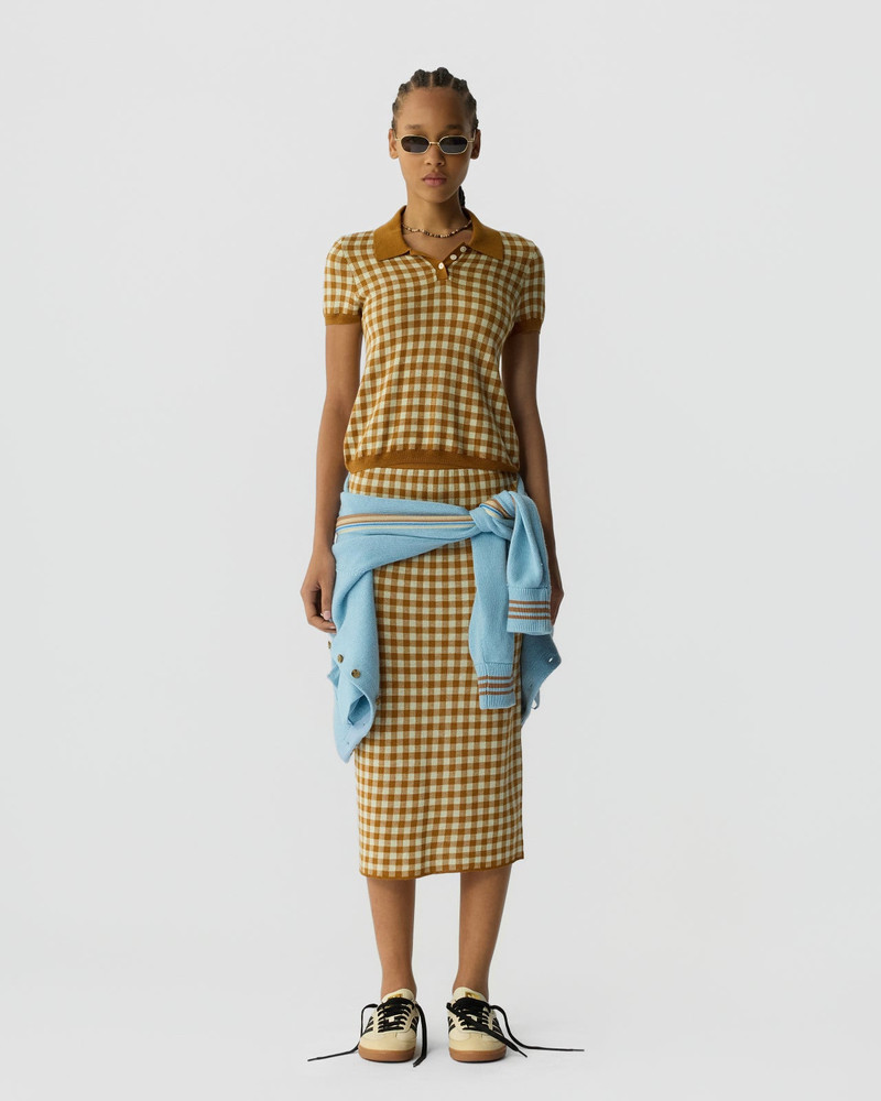 GUEST IN RESIDENCE Gingham Shrunken Polo outlook