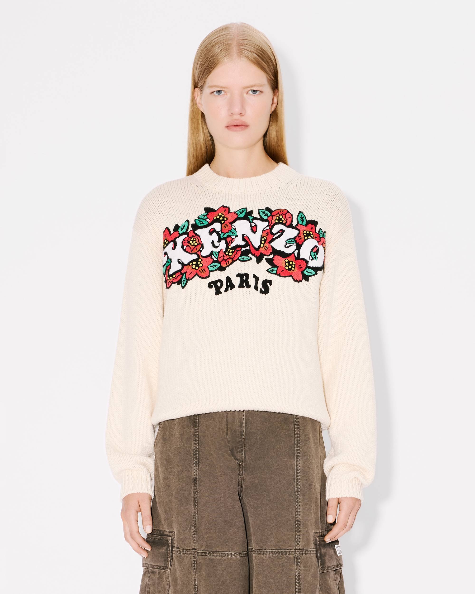 'KENZO VERDY MARKET' embroidered jumper in wool and cotton - 3
