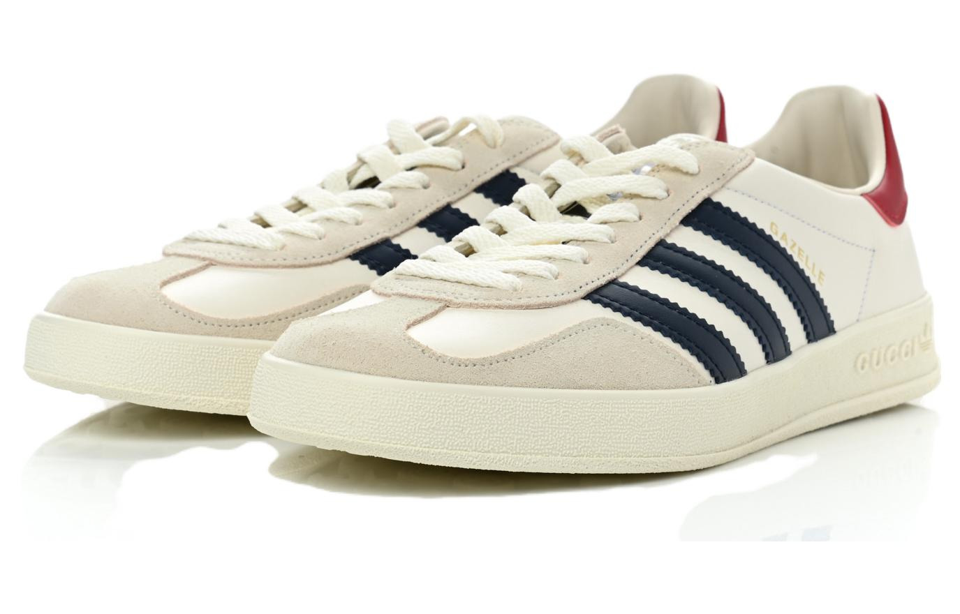(WMNS) adidas Gazelle x Gucci 'White Navy' 707861-UTT10-9060 - 2