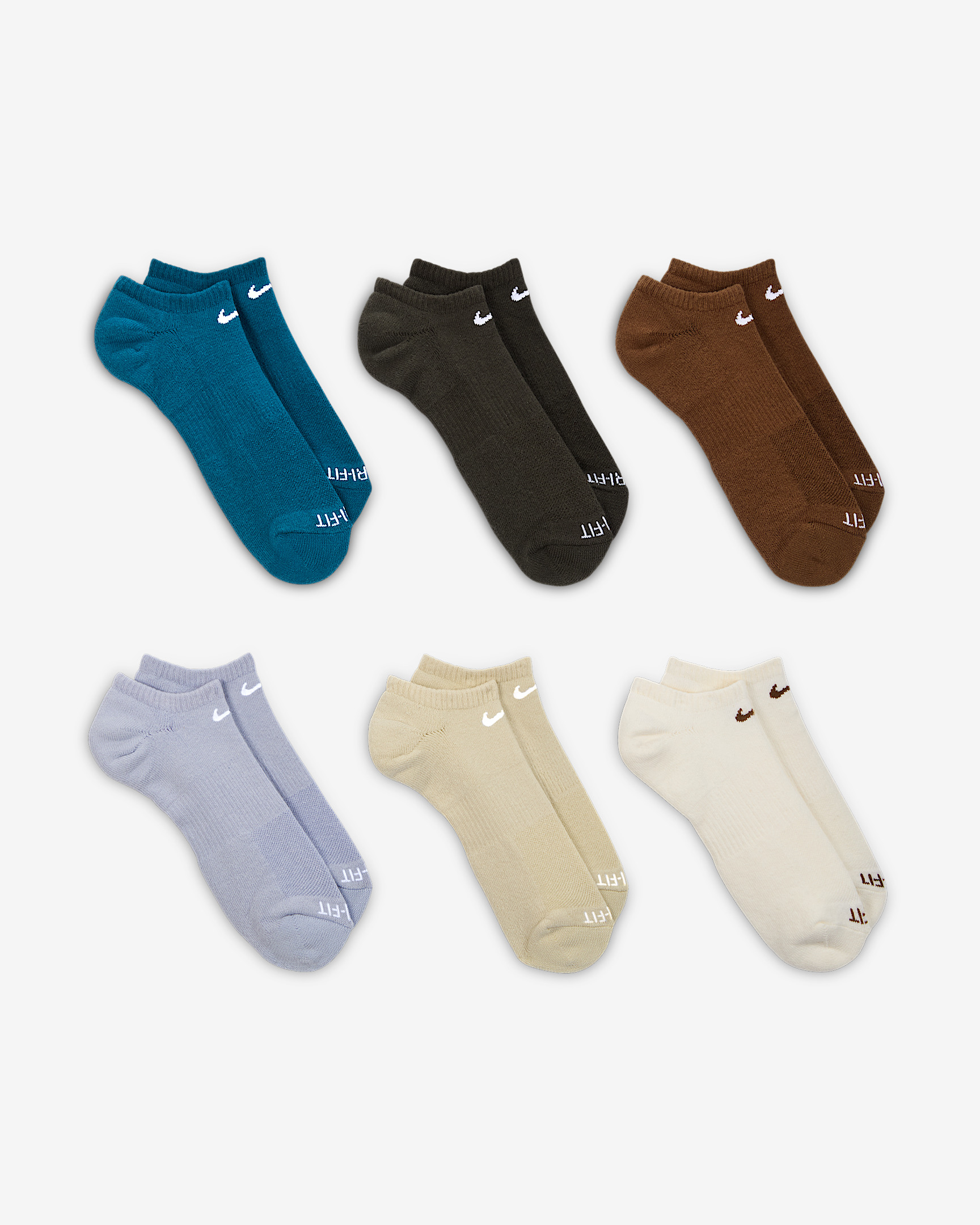 Nike Everyday Plus Cushioned Training No-Show Socks (6 Pairs) - 3