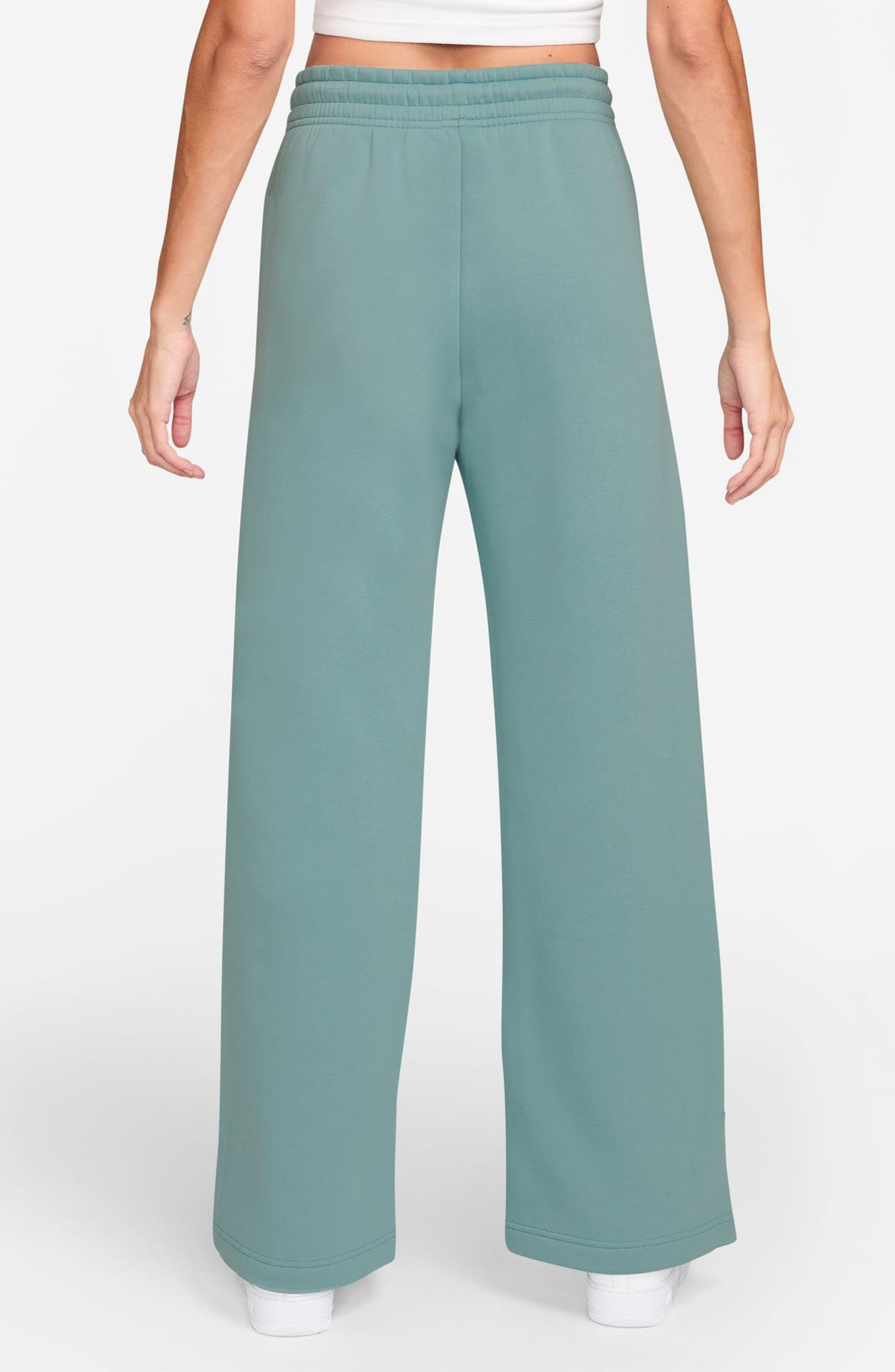 Nike Sportswear Phoenix High Waist Wide Leg Sweatpants in Cannon/Sail at Nordstrom - 2