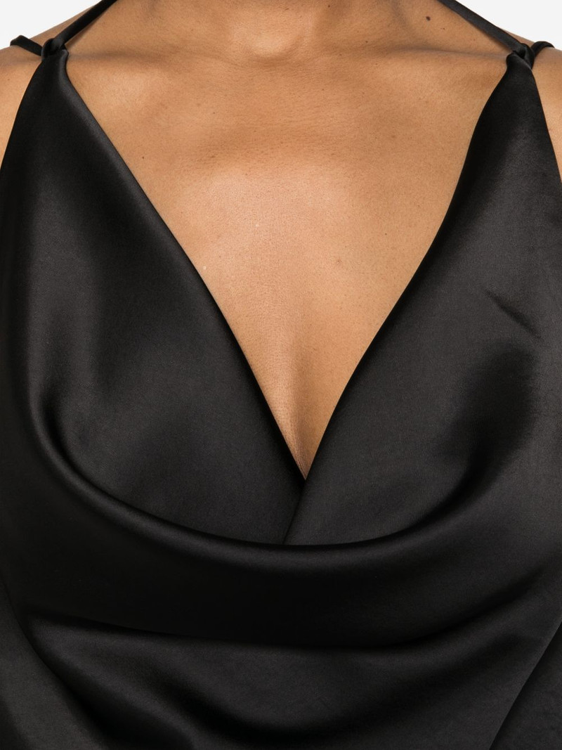 Vera draped cowl-neck maxi dress 5
