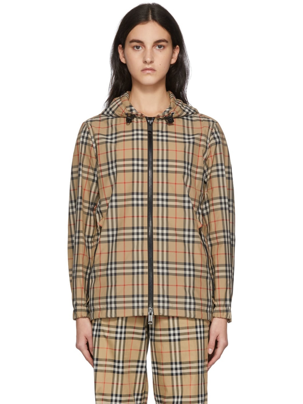 Beige Everton Check Jacket - 1