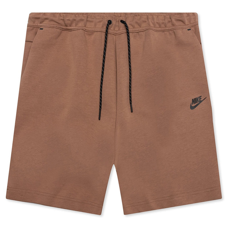 NIKE SPORTSWEAR TECH FLEECE SHORTS - ARCHEO BROWN/BLACK - 1