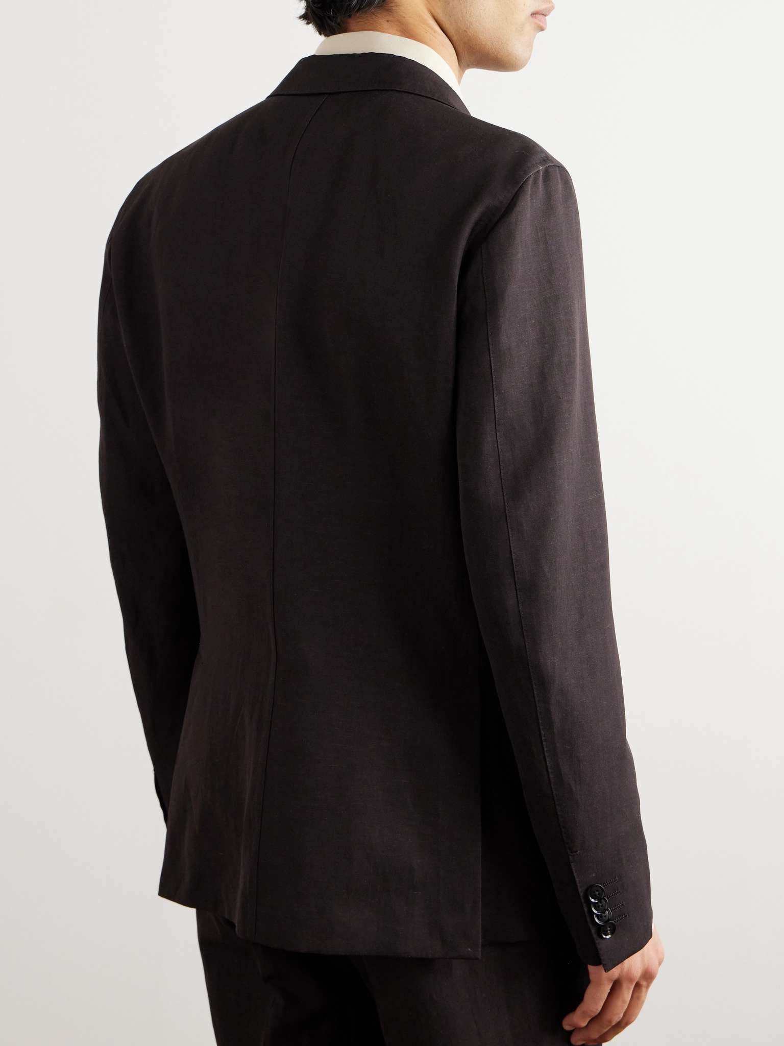 Slim-Fit Wool and Linen-Blend Suit Jacket - 4