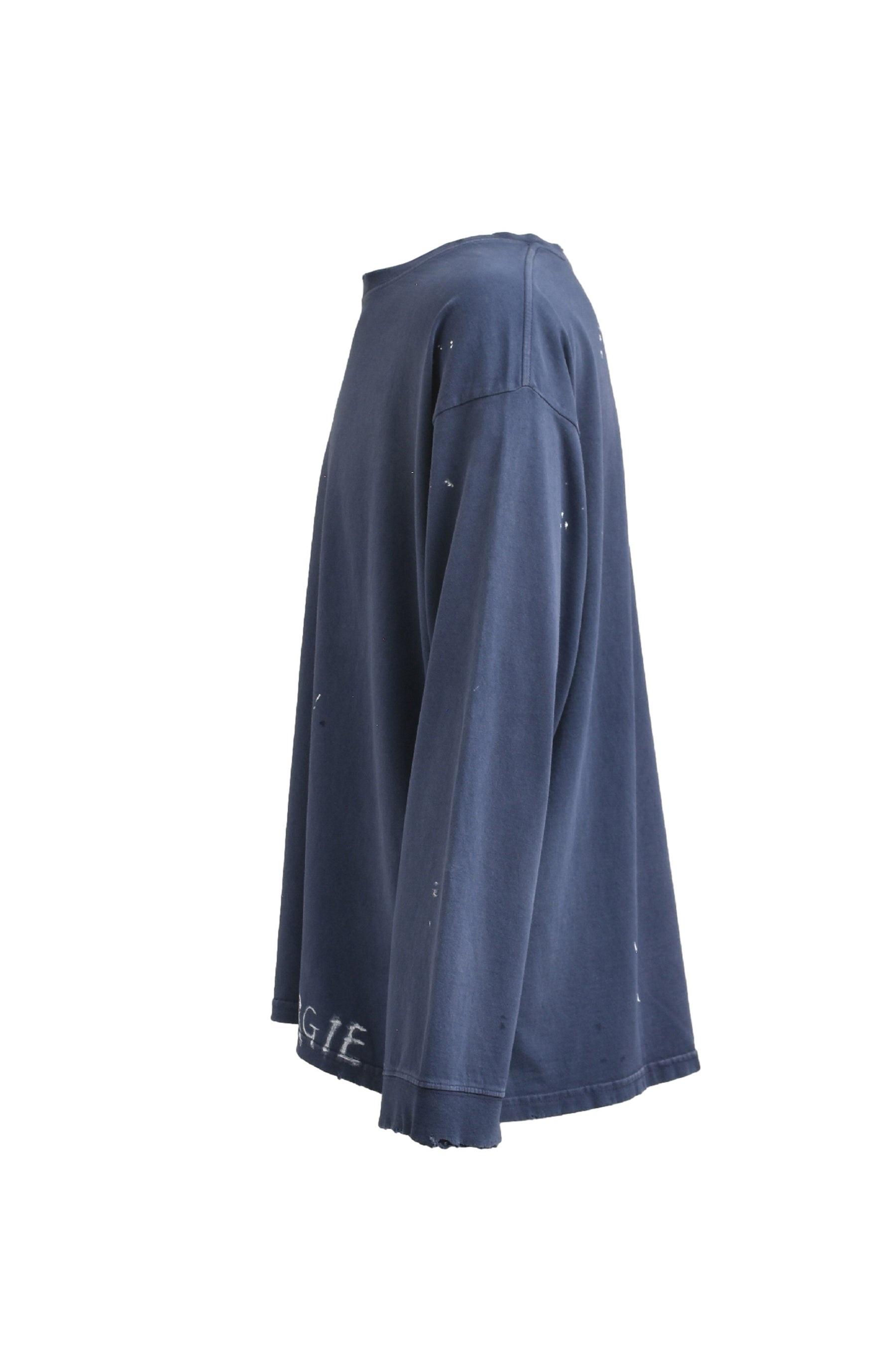 MM6◆半袖カットソー/1/レーヨン/NVY/S32GC0307 MM6 Maison Margiela Tech jersey asymmetric draped T-shirt