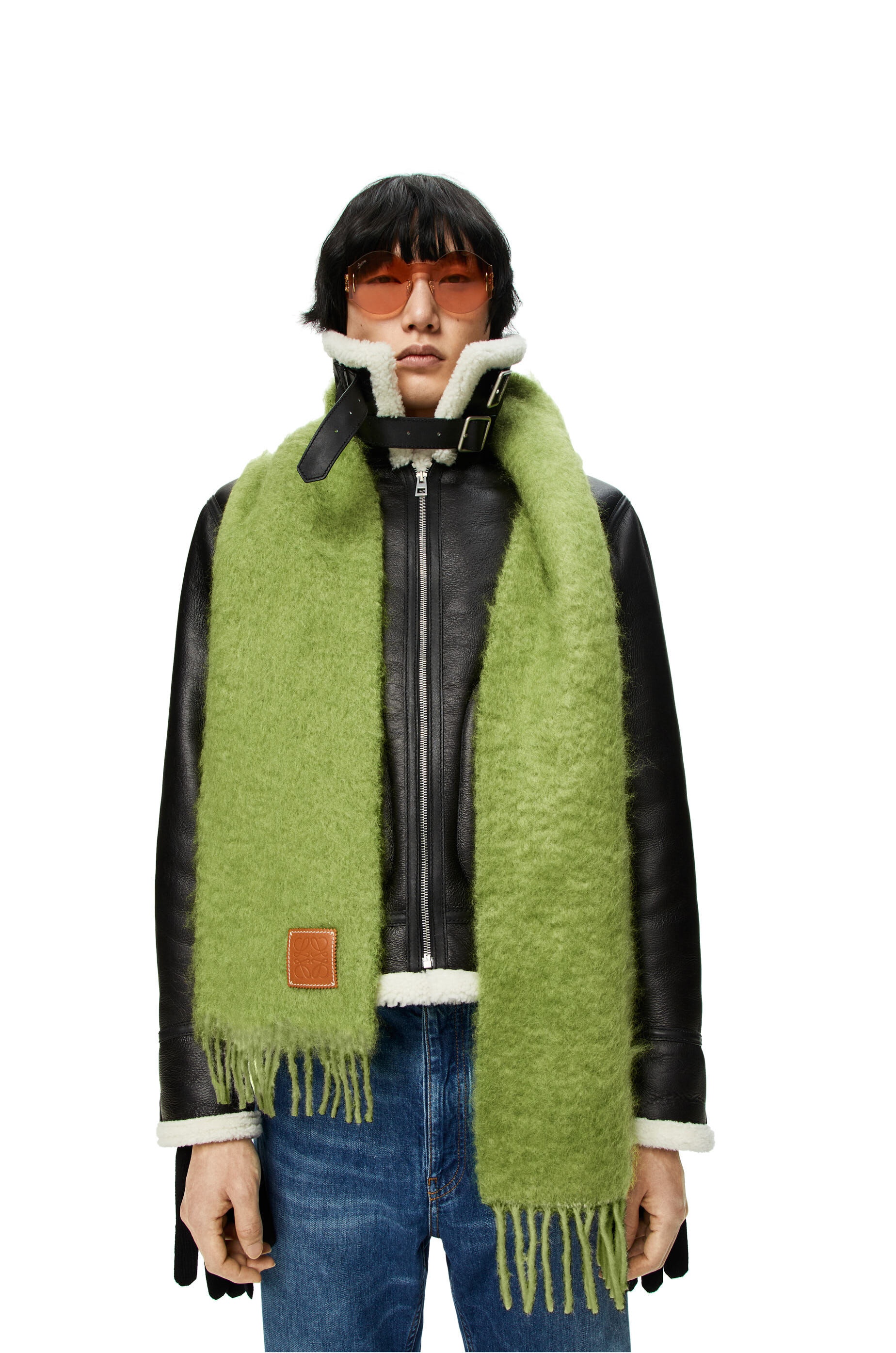 Scarf in wool and mohair - 2