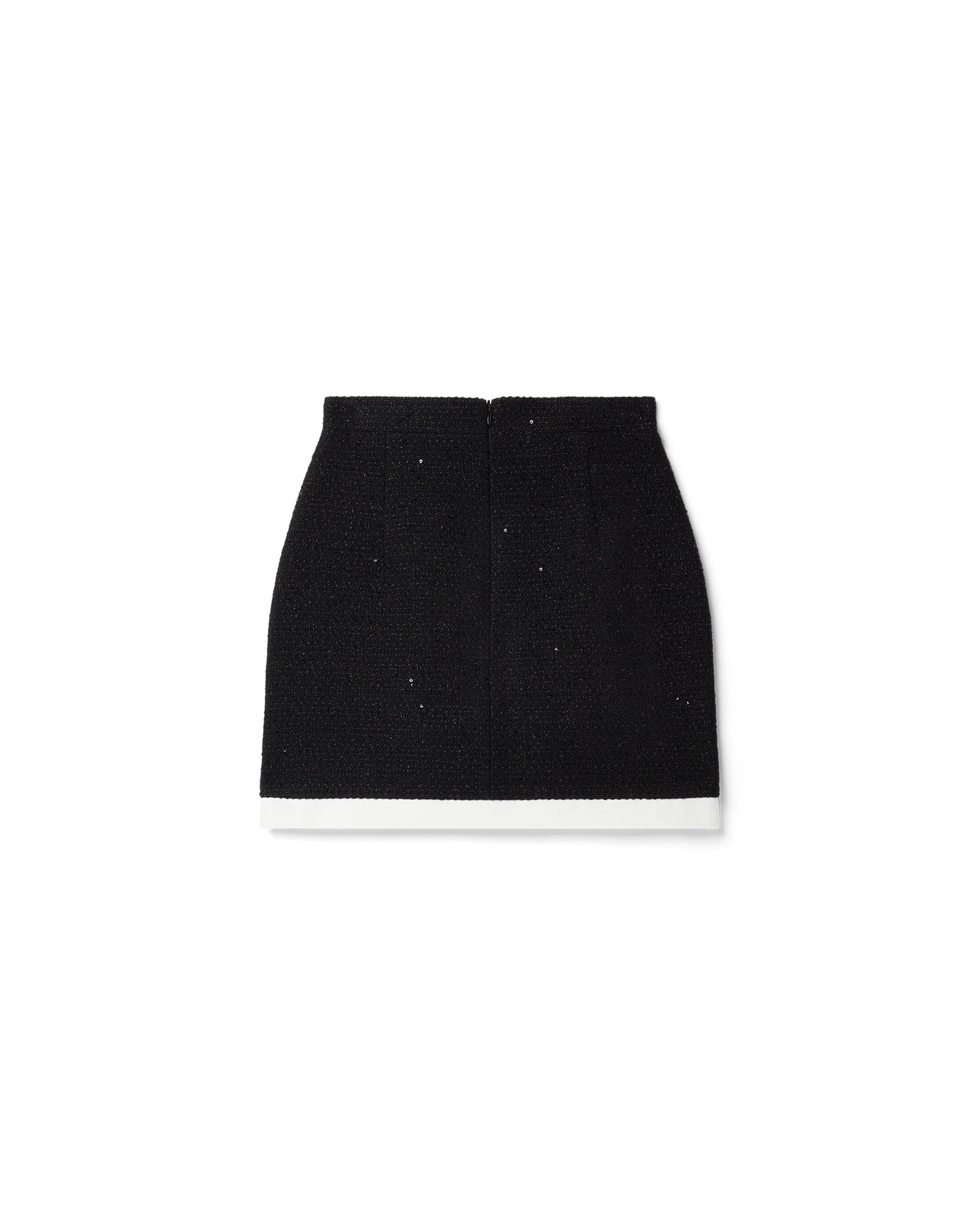 Curved Hem Mini Skirt - 4