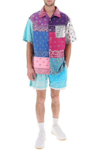 Children of the Discordance SHORT-SLEEVED PATCHWORK SHIRT WITH BANDANA PRINTS outlook
