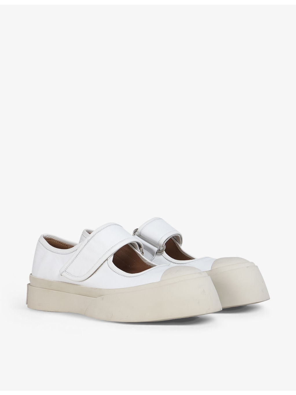 Chunky-sole leather Mary-Jane trainers - 3