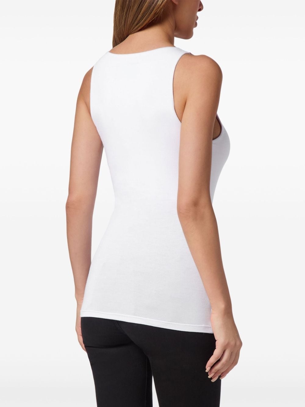 logo-appliqué tank top - 2