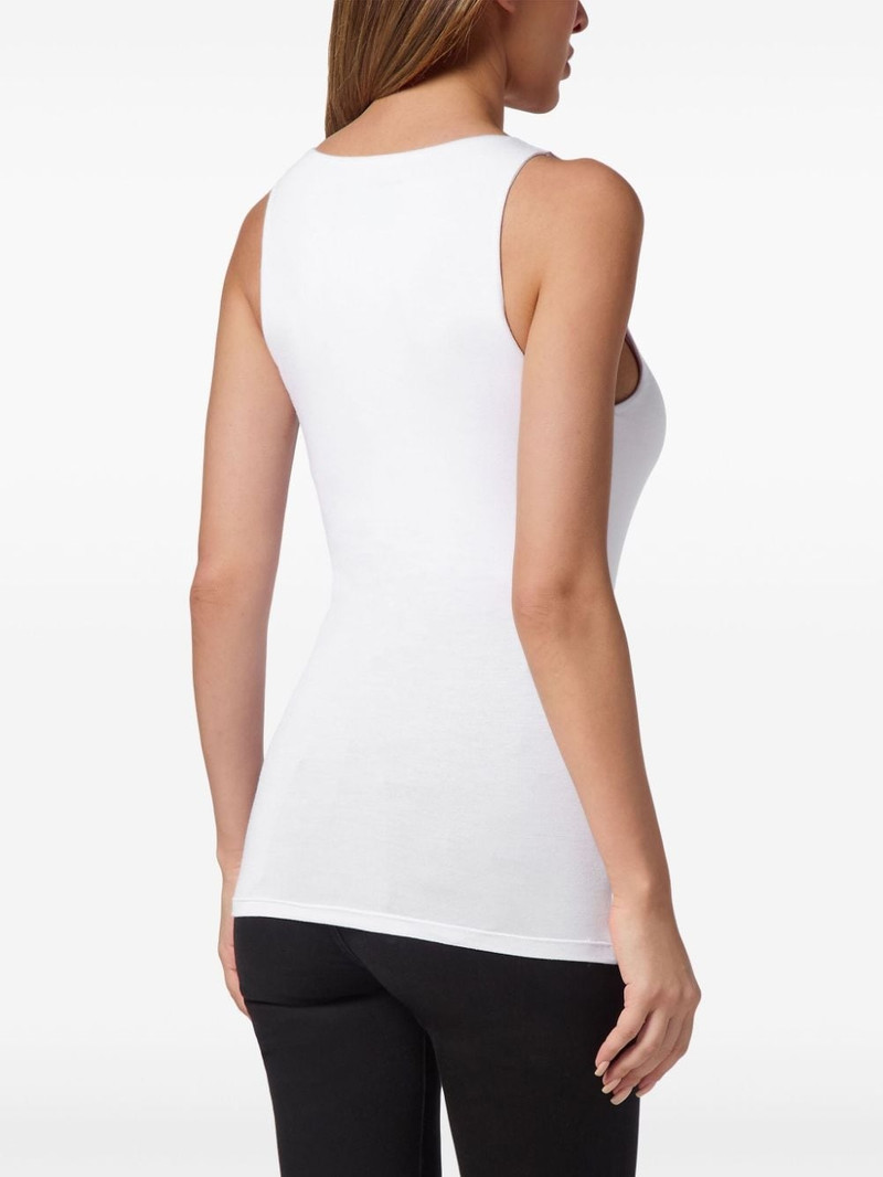 PHILIPP PLEIN logo-appliqué tank top outlook