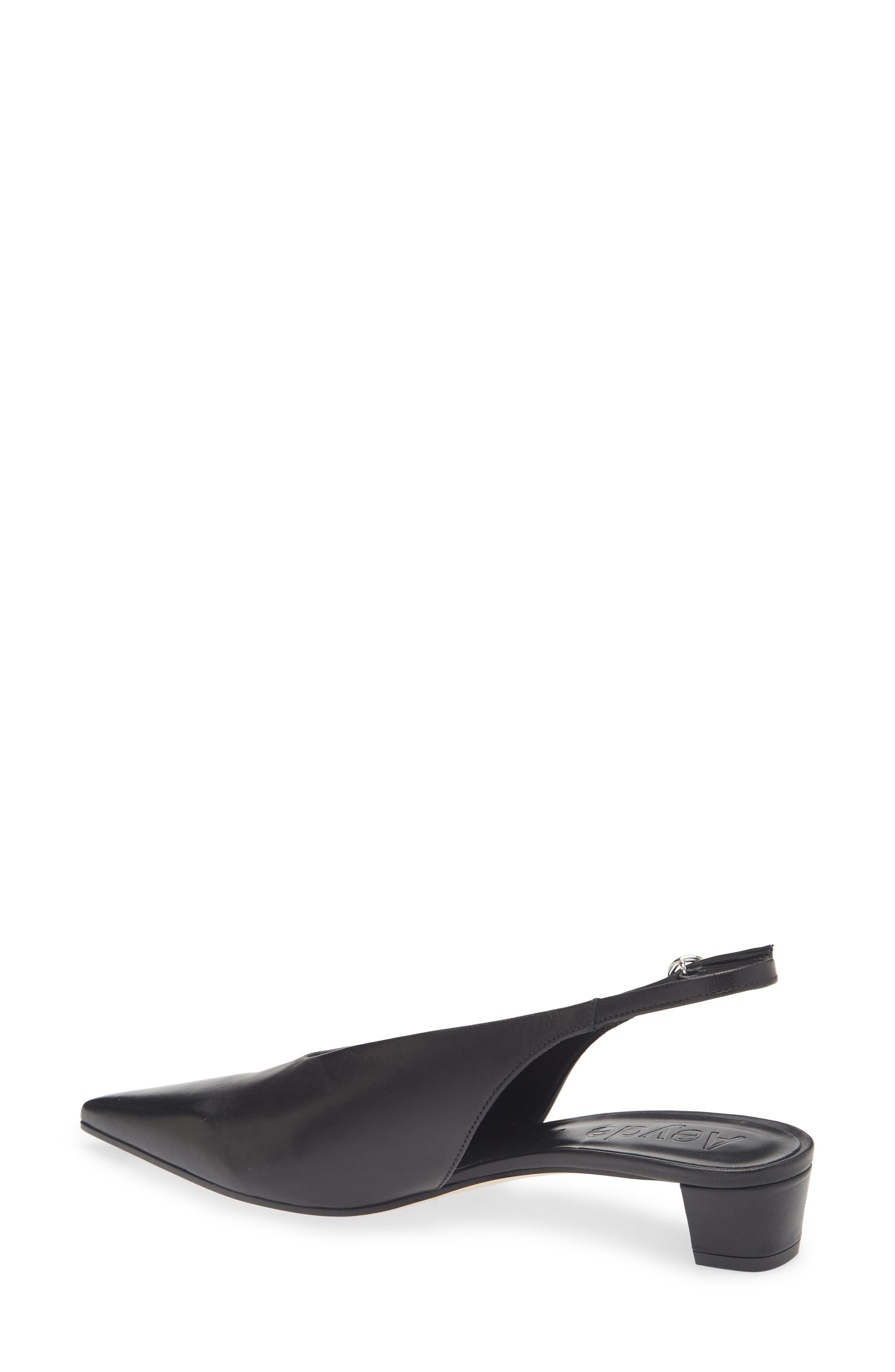 aeyde Oti Slingback Pointed Toe Pump in Black at Nordstrom - 2