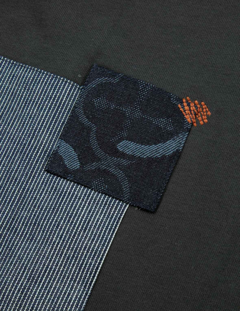 BRUSHSTROKE SEAGULL PRINT AND PATCHWORK RELAX FIT T-SHIRT 8