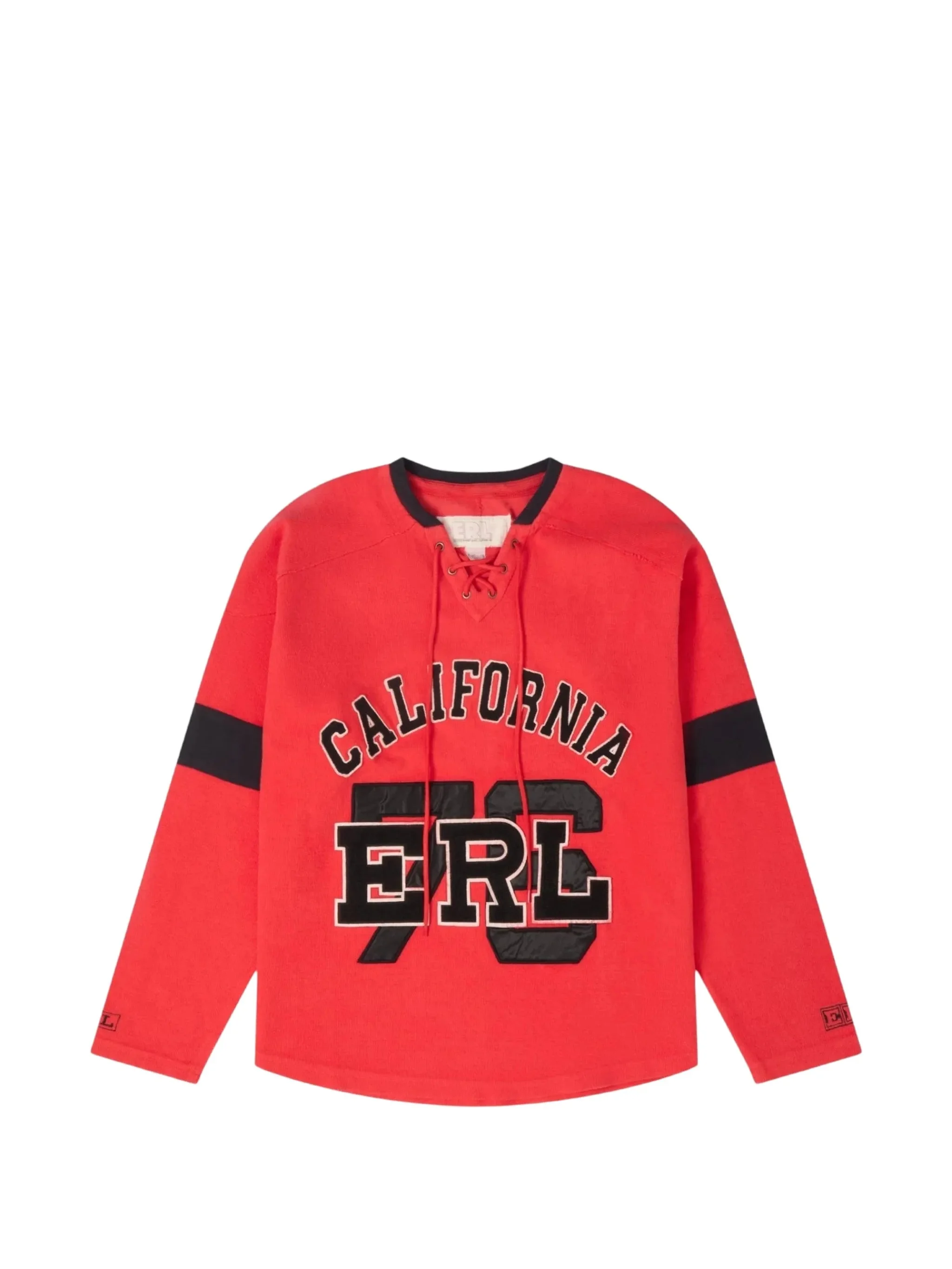 Erl Lace-up Logo-embroidered Sweater - 1