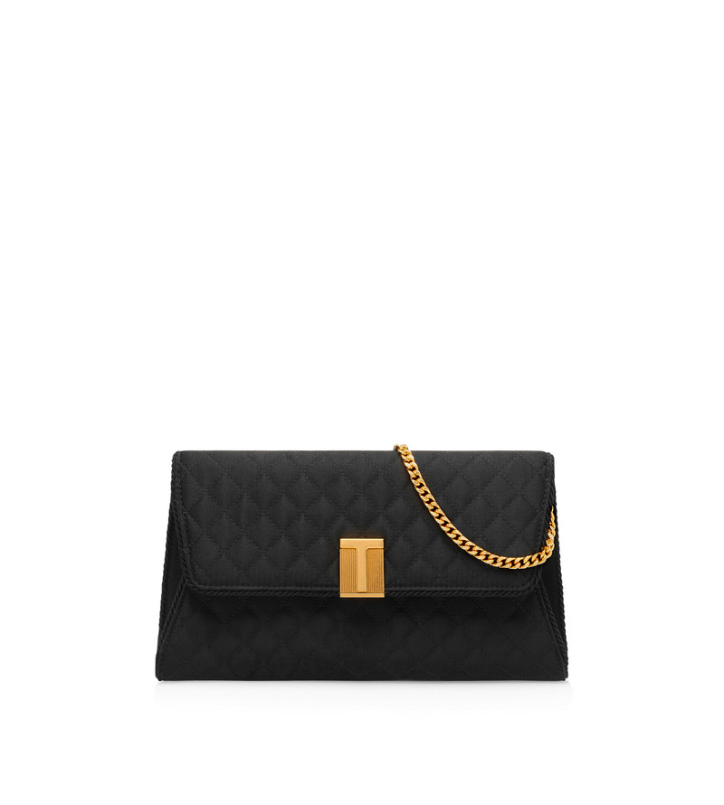 QUILTED SATIN NOBILE CLUTCH 1