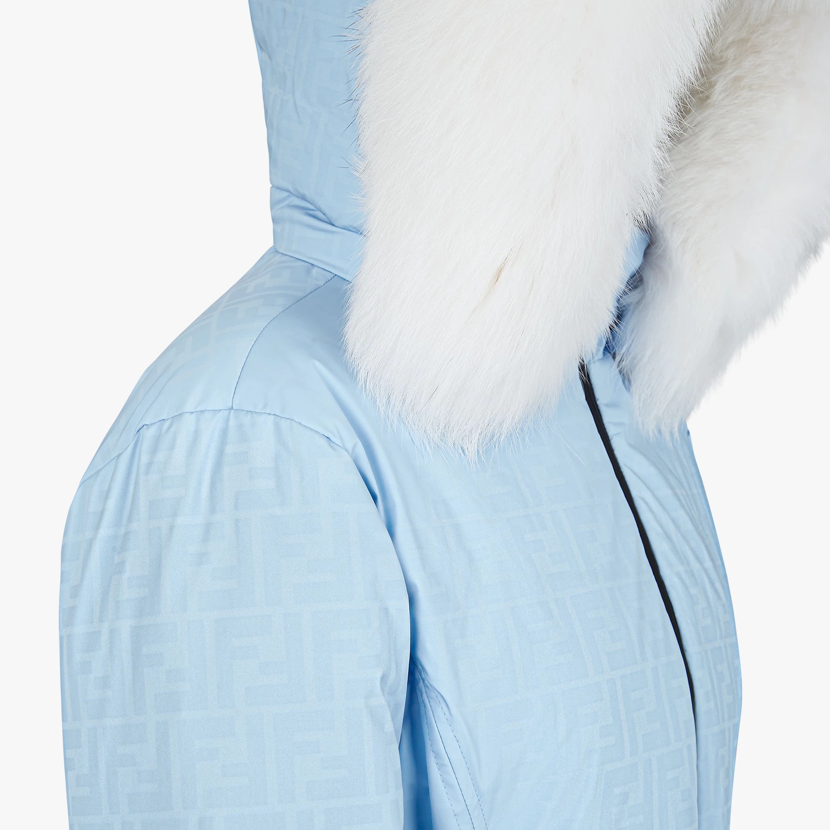 Light blue tech fabric down jacket - 3