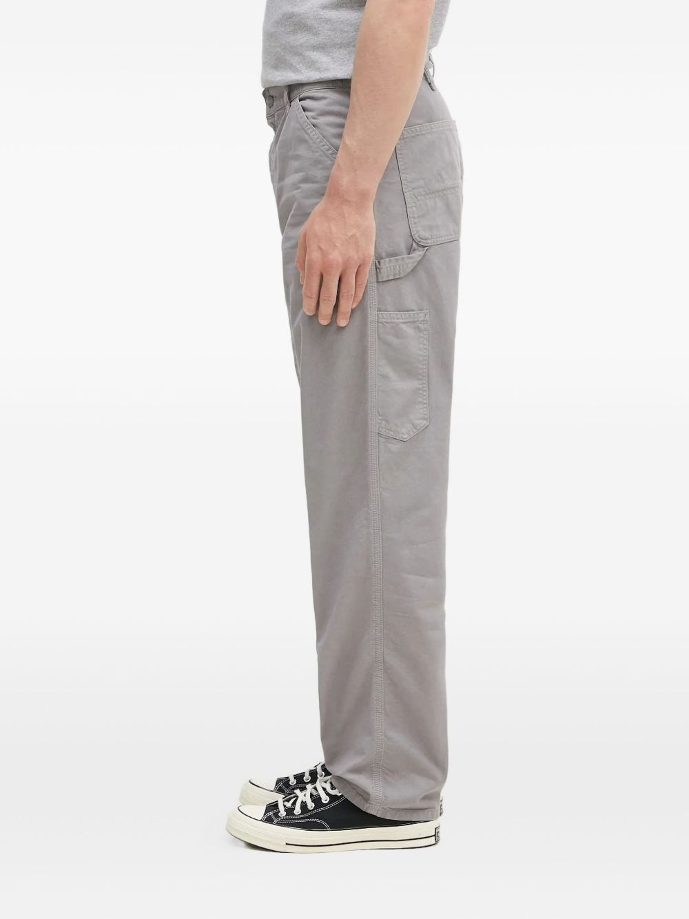 multiple-pockets straight-leg trousers - 2