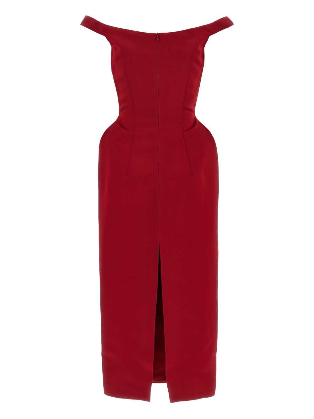 side-seam detail midi dress - 2