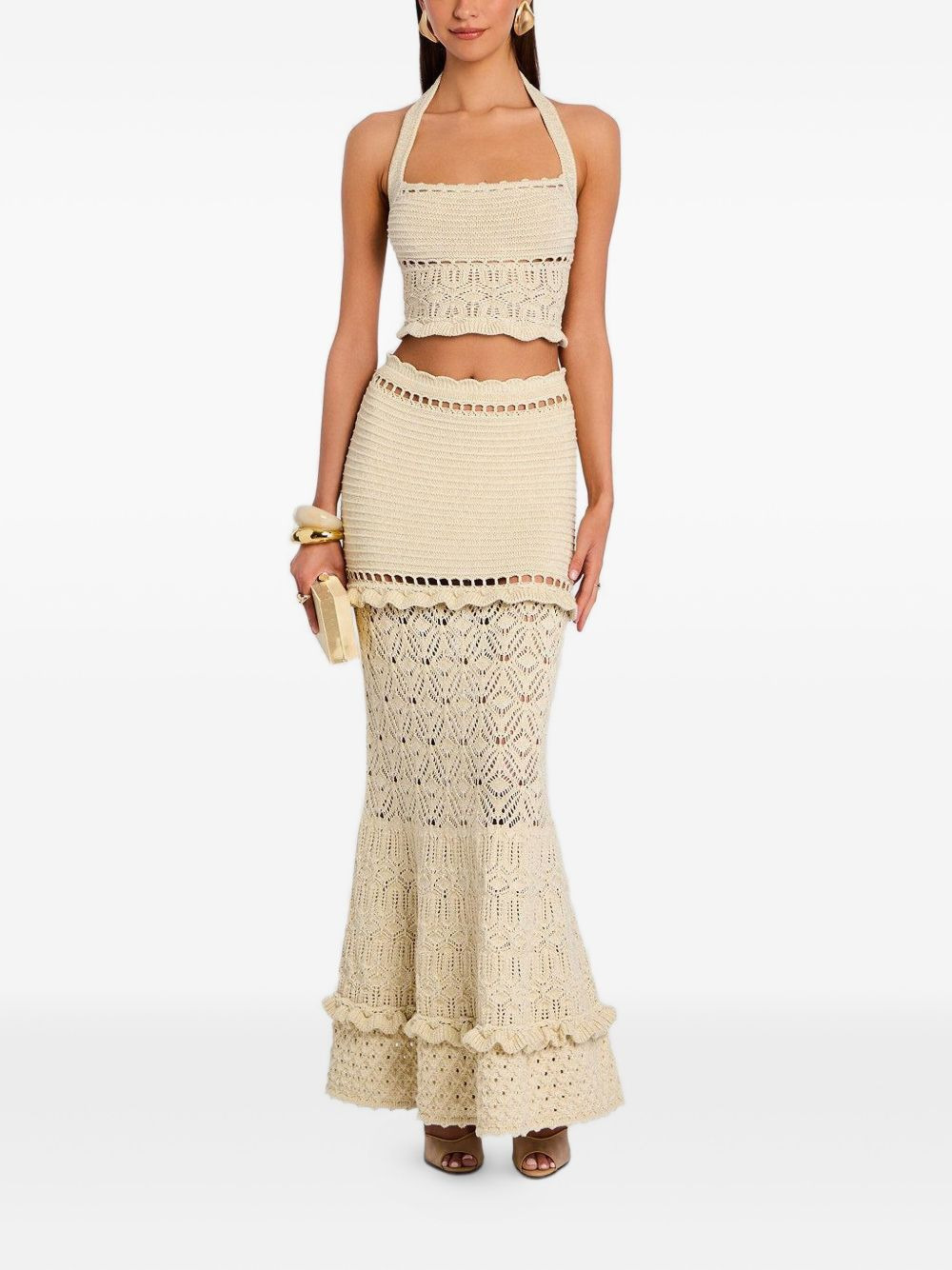 crochet halterneck top - 2